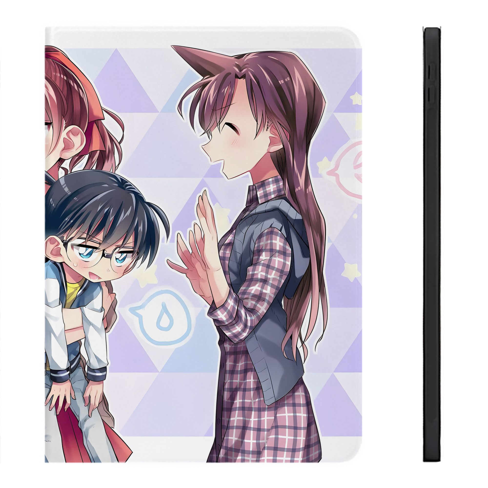 （画像用） 名探偵コナン Detective Conan IPadケース ペンホルダー付き ブックスタイルデザイン
